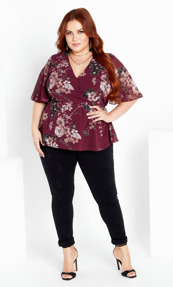 Blossom Love Top - ruby, RED, alternate image number 5