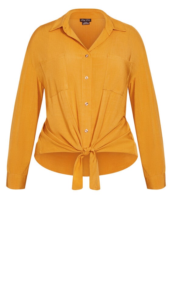 Tropical Tie Top - gold, YELLOW, alternate image number 5