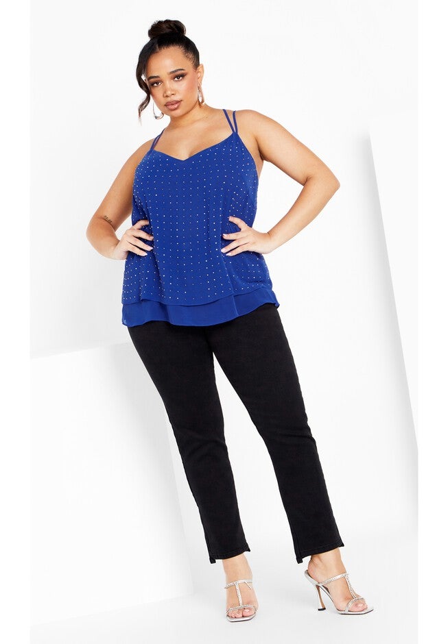 Strappy Nail Top - lapis, BLUE, hi-res image number 0