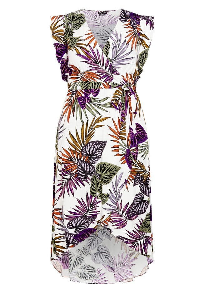Cassie Print Maxi Dress - ivory, WHITE, alternate image number null