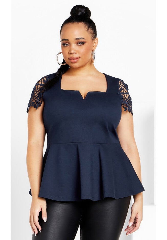 Amy Top - navy, BLUE, hi-res image number 0