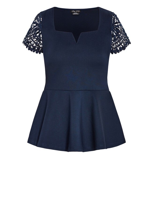 Amy Top - navy, BLUE, alternate image number 5
