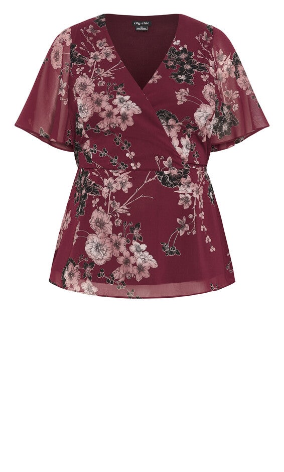 Blossom Love Top - ruby, RED, alternate image number 4