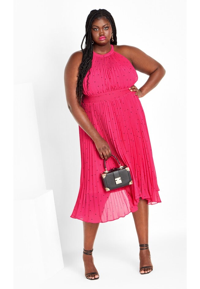 DRESS MIRIAM PRT, BLACK, hi-res image number 0