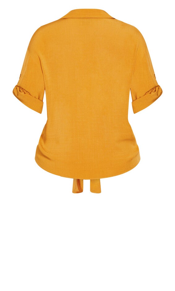 Tropical Tie Top - gold, YELLOW, alternate image number 4