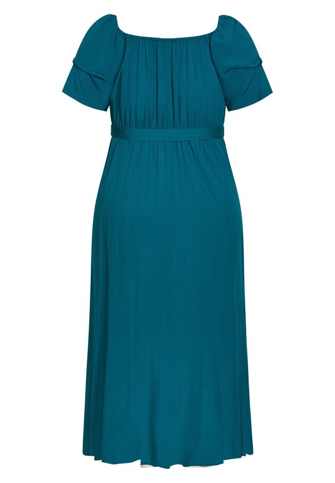 Tropical Tie Maxi Dress - harbor blue, BLUE, alternate image number null