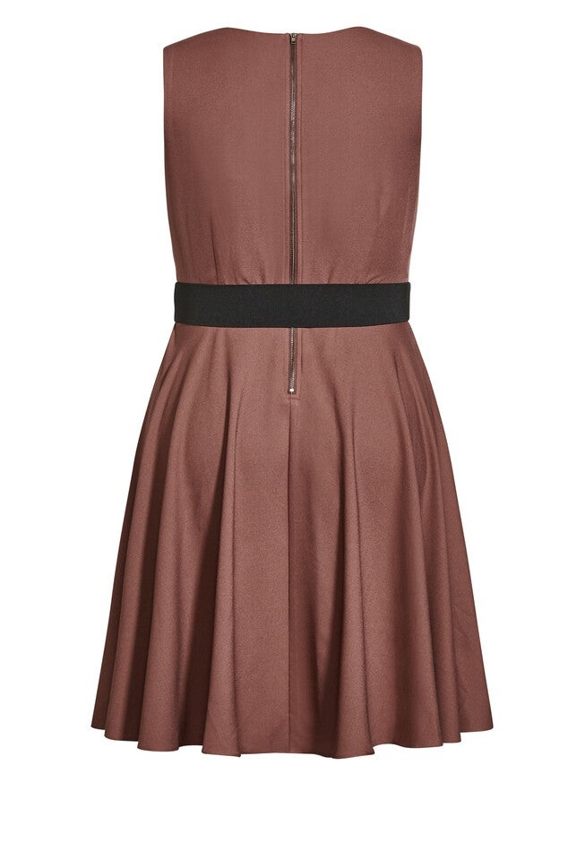 Vintage Veronica Dress - amaretto, RED, alternate image number 4