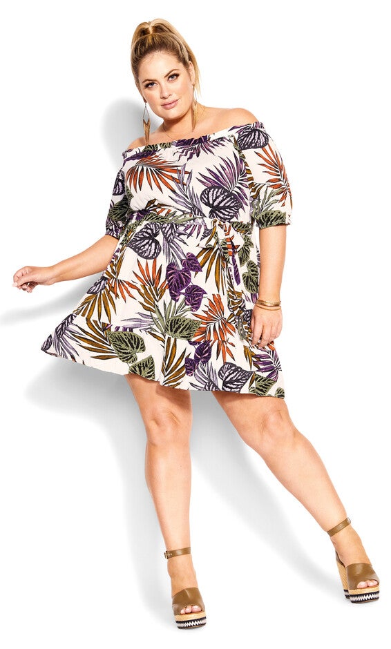 Summer Print Dress - ivory, ISLAND, alternate image number null