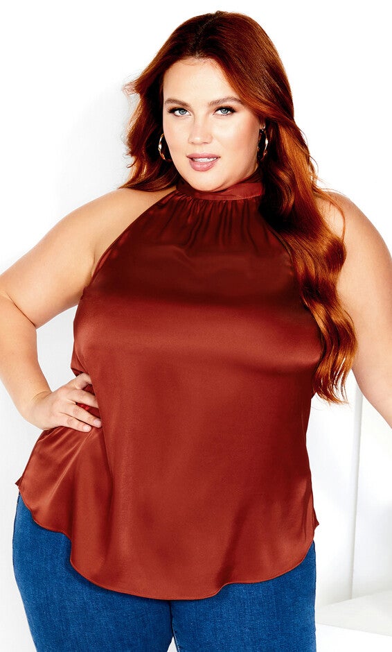 Sexy Shine Top - toffee, BROWN, hi-res image number 0