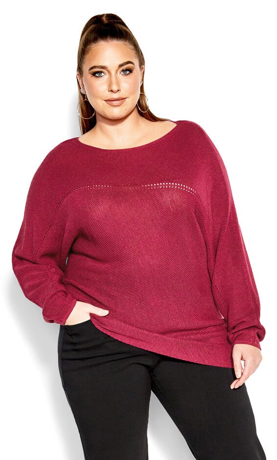 Romance Sweater - sangria, RED, hi-res image number null