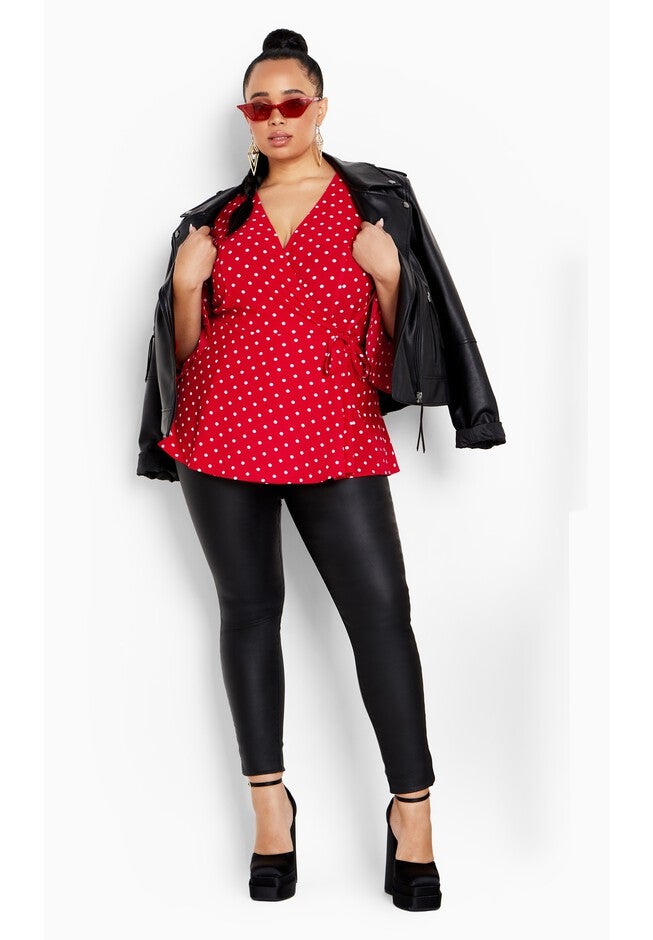 Fresh Spot Top - tango red, RED, alternate image number 5