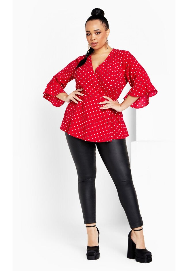 Fresh Spot Top - tango red, RED, on-hover image number 1
