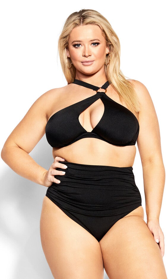 Alena Underwire Bikini Top - black, BLACK, alternate image number 2
