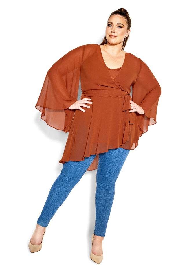 Fleetwood Tunic - ginger, ORANGE, alternate image number null