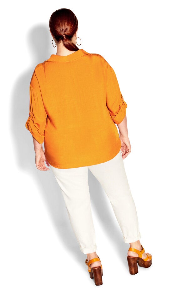 Tropical Tie Top - gold, YELLOW, alternate image number 2