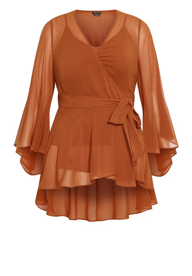 Fleetwood Tunic - ginger, ORANGE, alternate image number null