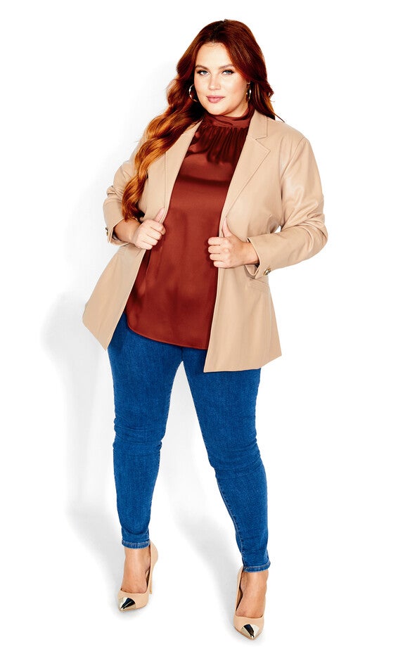 Sexy Shine Top - toffee, BROWN, alternate image number 3