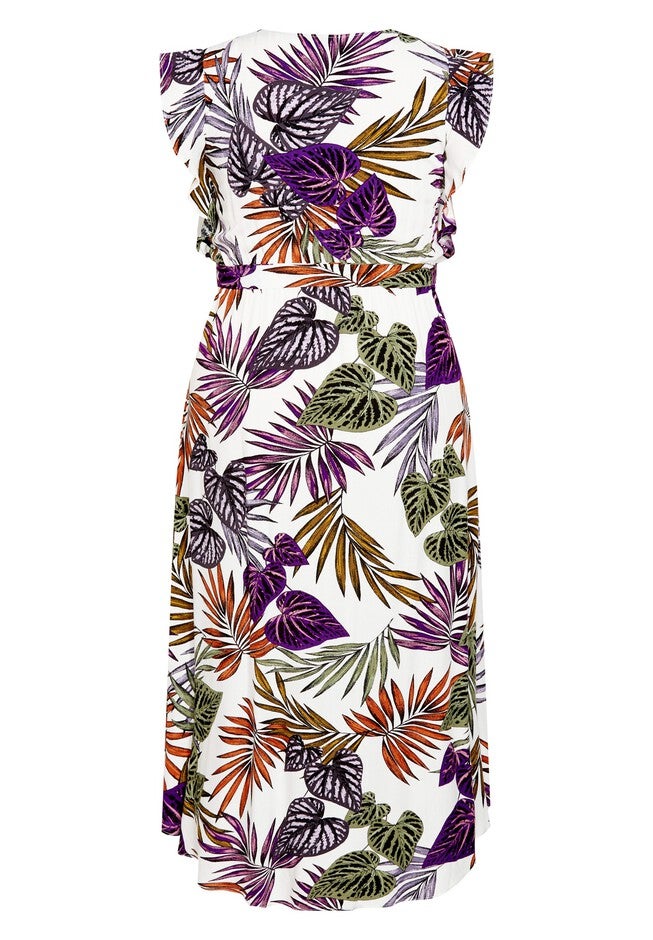 Cassie Print Maxi Dress - ivory, WHITE, alternate image number null