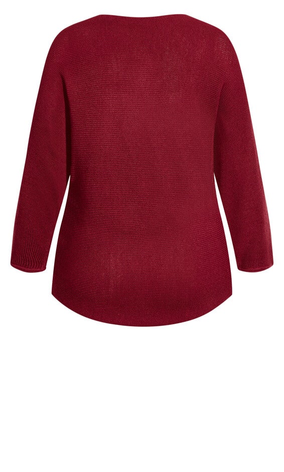 Romance Sweater - sangria, RED, alternate image number null