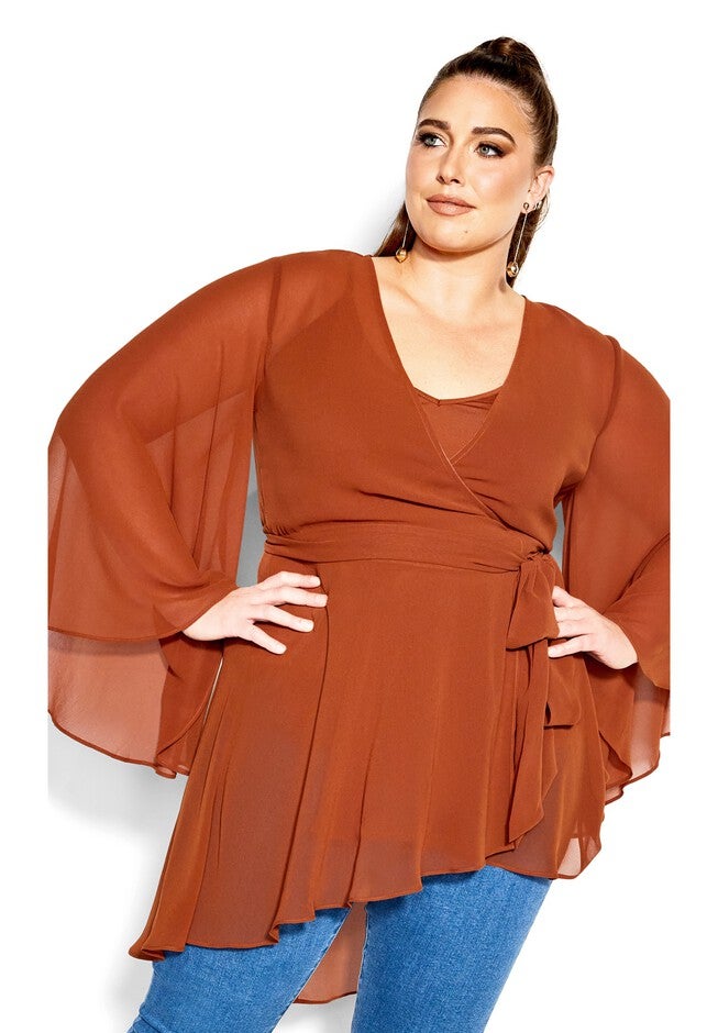 Fleetwood Tunic - ginger, ORANGE, alternate image number null
