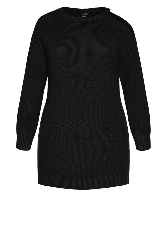 Amalia Knit Dress - black, BLACK, alternate image number 2