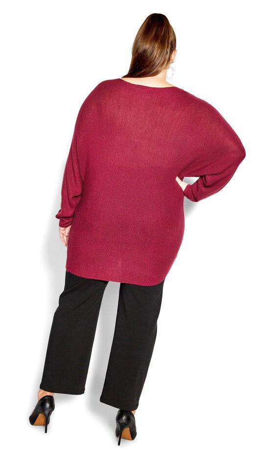 Romance Sweater - sangria, RED, alternate image number null