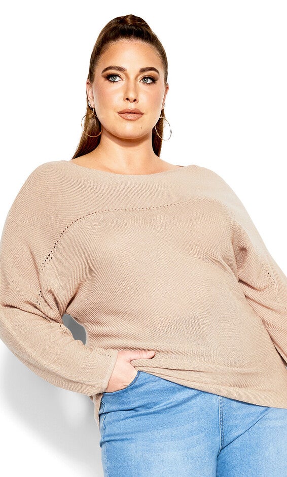 Romance Sweater - soft sand, BEIGE, hi-res image number 0