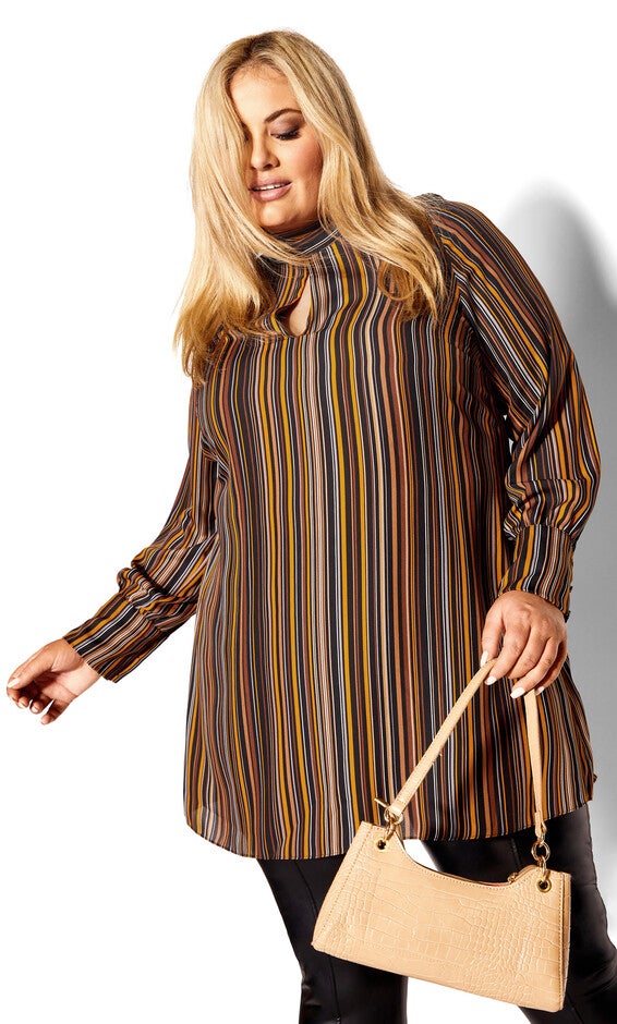 Intrigue Tunic - cinnamon, BLACK, hi-res image number null