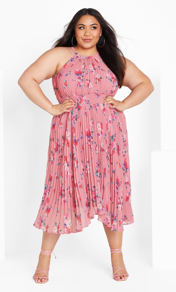 Miriam Print Dress - blush, BLUSH LOTTE BUNCH, hi-res image number 0
