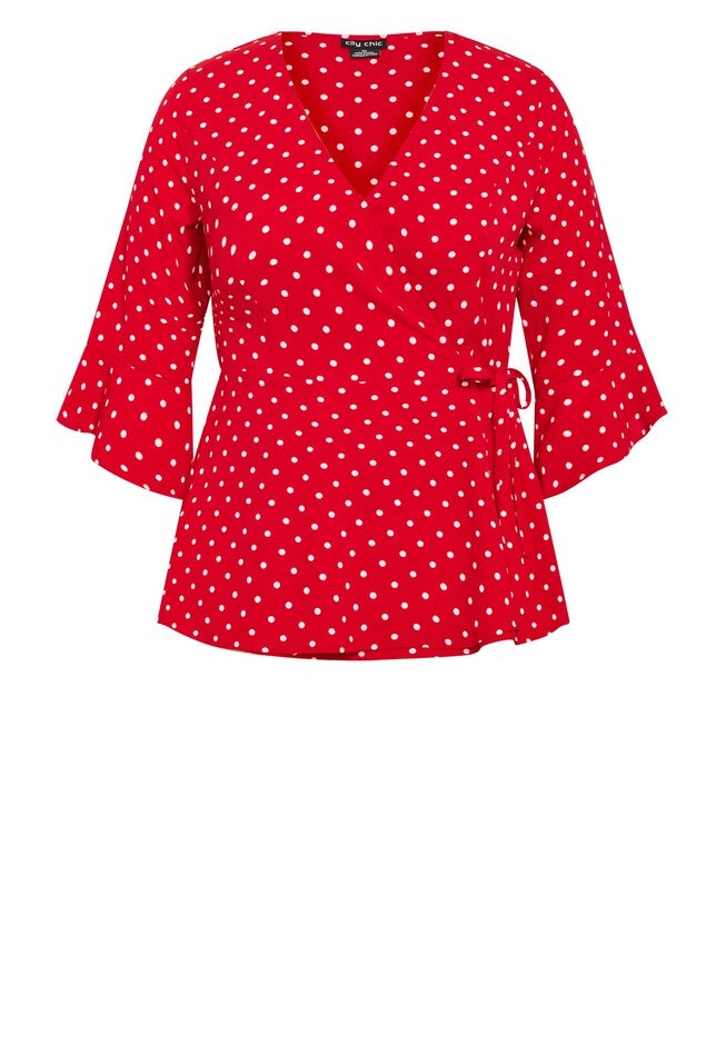 Fresh Spot Top - tango red, RED, alternate image number 3