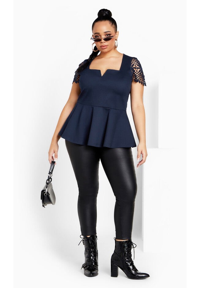 Amy Top - navy, BLUE, alternate image number 3
