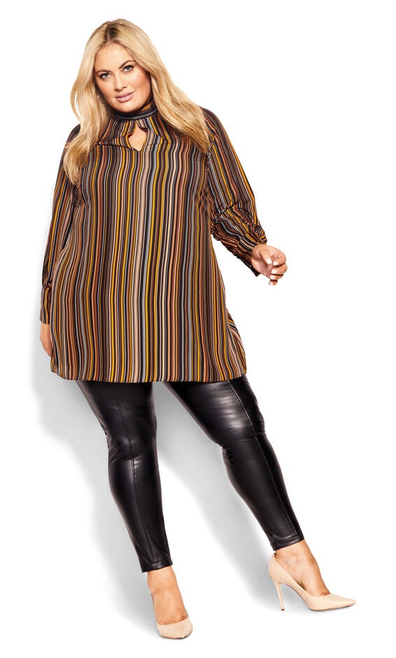 Intrigue Tunic - cinnamon, BLACK, alternate image number null
