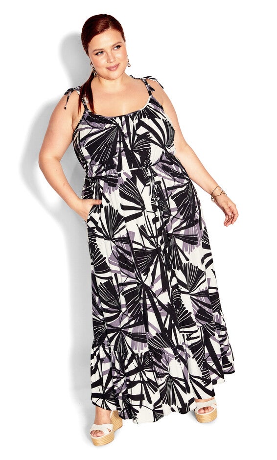 Tilly Print Maxi Dress - ivory, COSTA, alternate image number 4