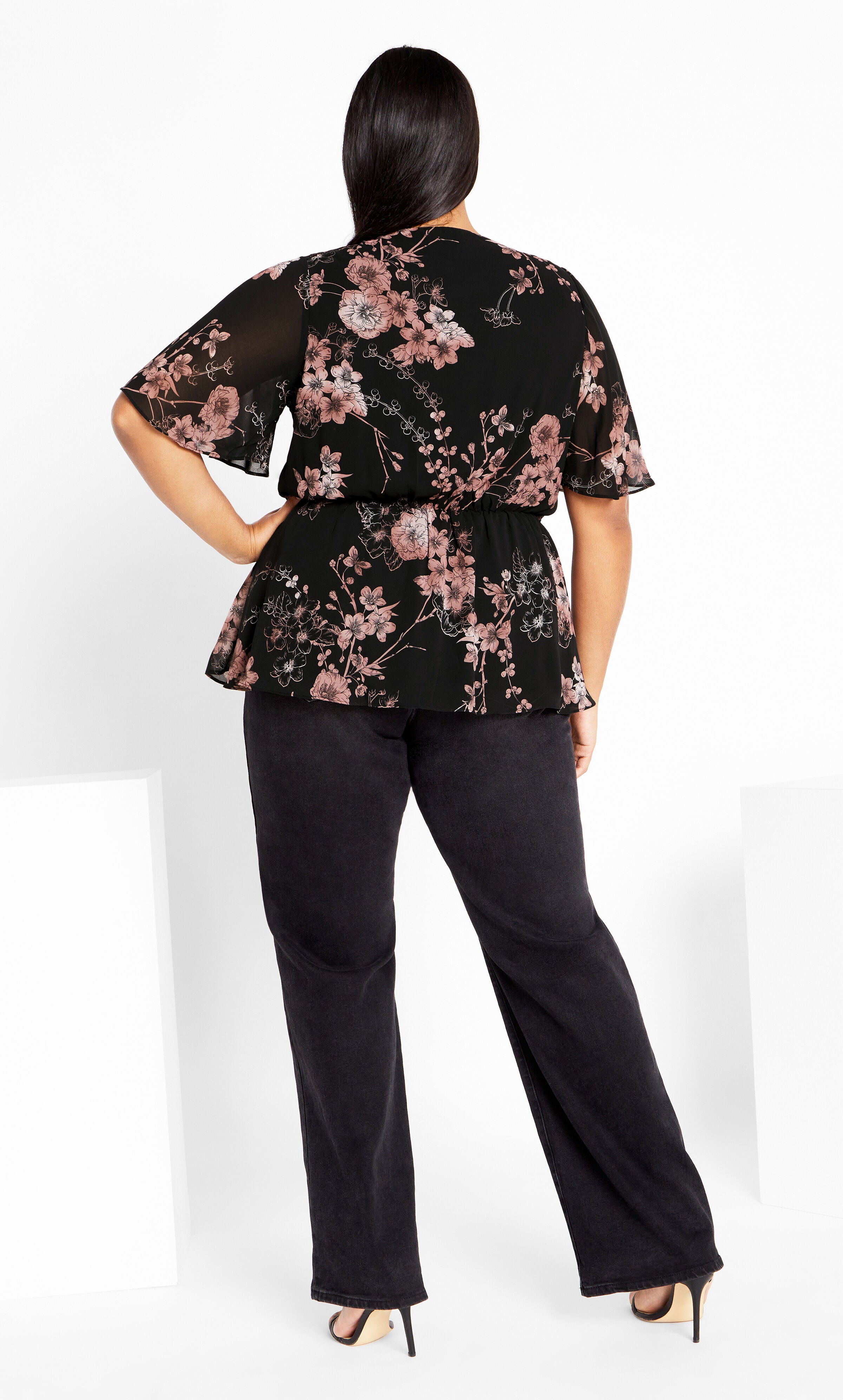 Blossom Love Top - black, BLACK, alternate image number 3