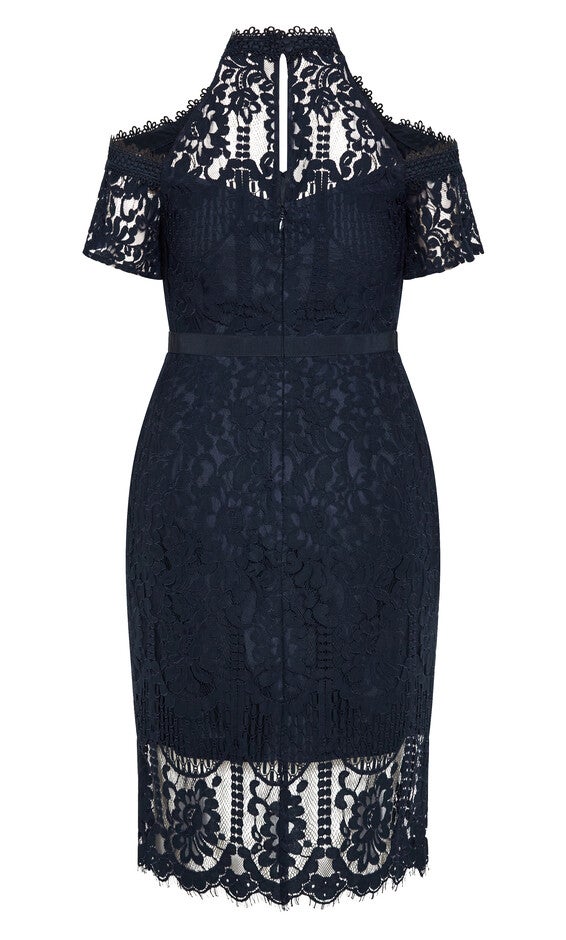 Pippa Lace Dress - navy, NAVY, alternate image number null