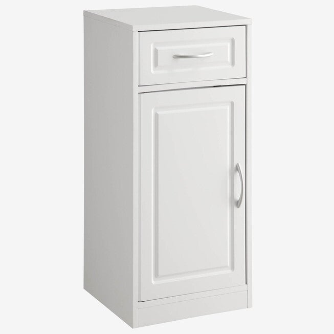 Bathroom 1 Door/1 Drawer Base Cabinet, WHITE, hi-res image number null