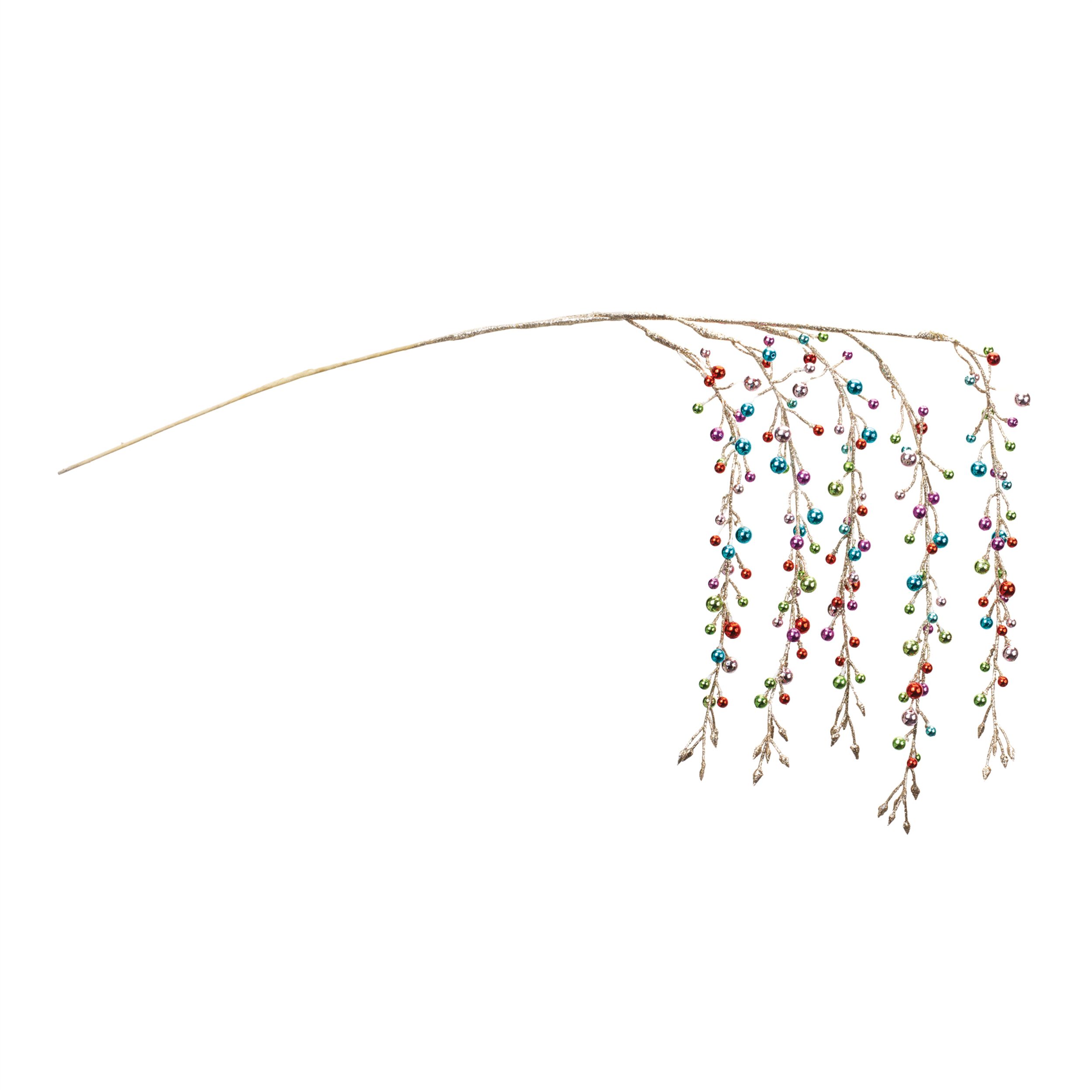 Hanging Bead Spray (Set of 2), GOLD PINK, alternate image number 1