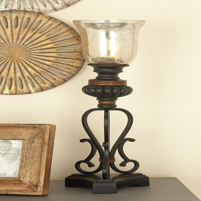 Set Of 2 Black Metal Boho Style Uplight, , alternate image number 7