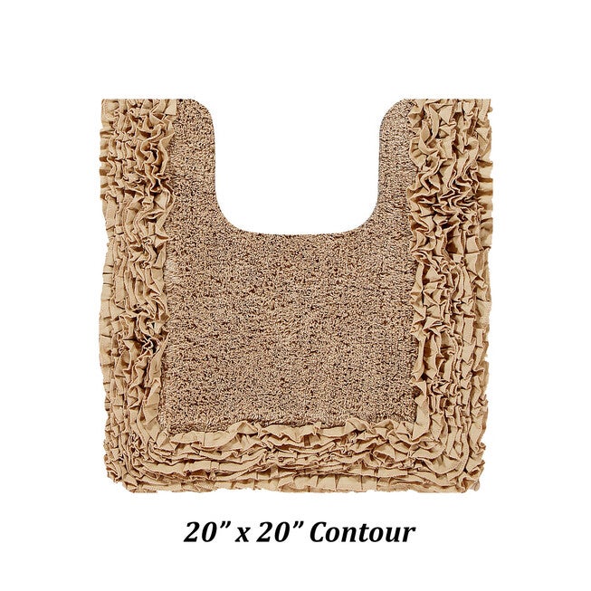 Shaggy Border Bath Rug Mat, 4 Pc Set, (17 inches X 24 inches | 20 inches X 20 inches | 21 inches X 34 inches | 24 inches X 40 inches), , alternate image number 2