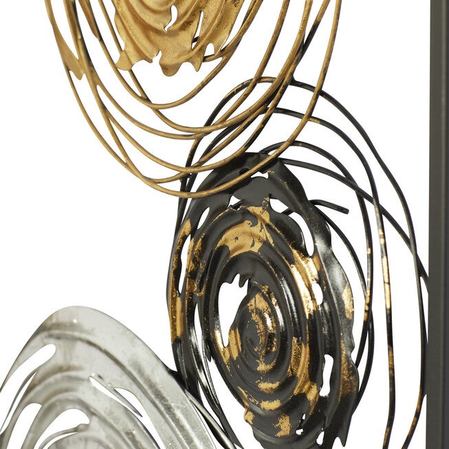 Set Of 2 Black Metal Contemporary Wall Decor, , alternate image number 4