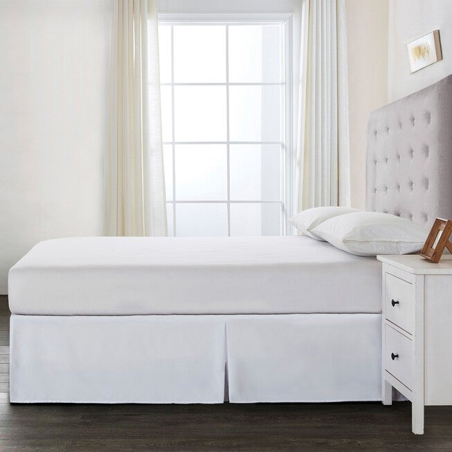 Bed Maker's Adjustable Bed Wrap-Around 15 inches" Tailored Bedskirt , , alternate image number 2