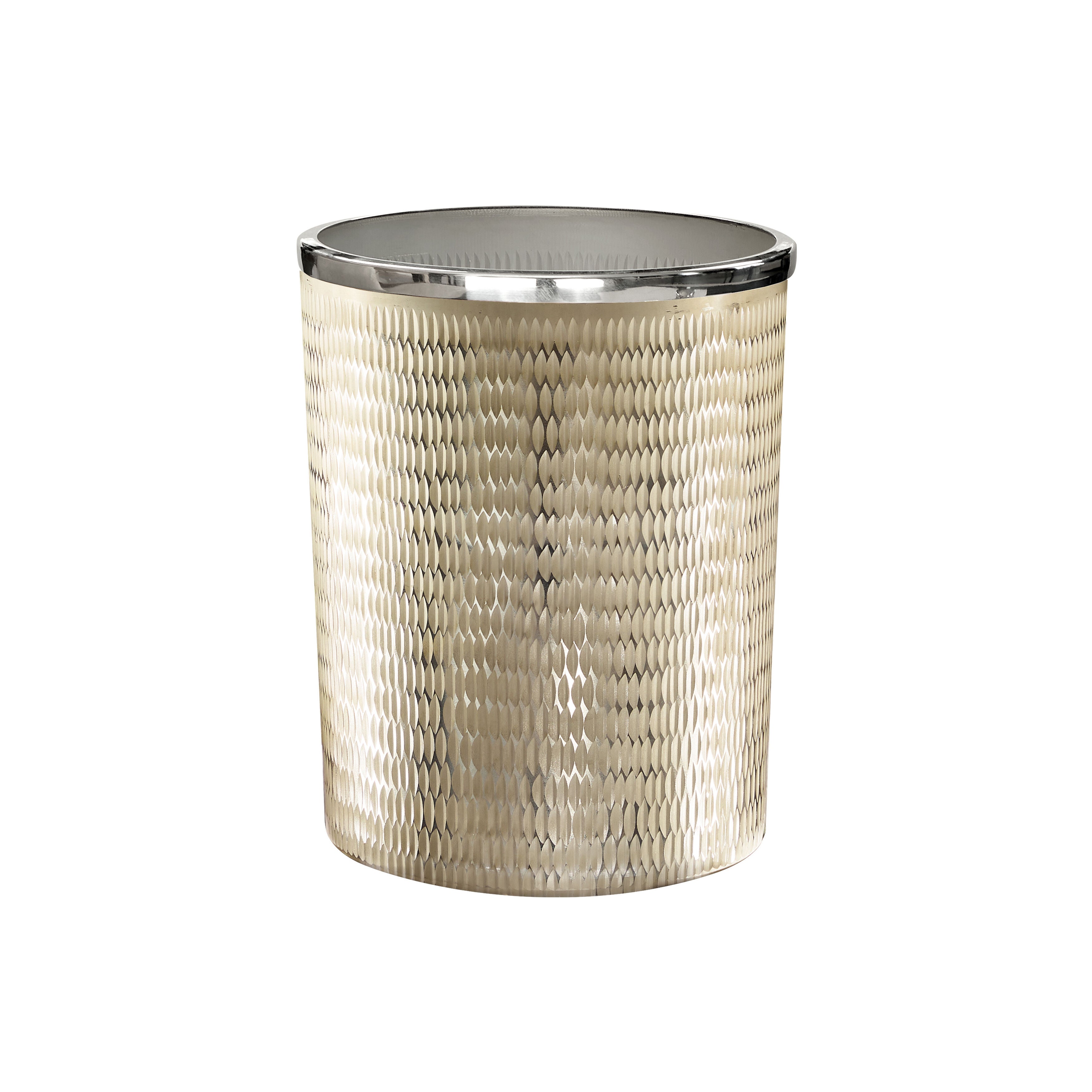 TANNA BATH ACCESSORIES WASTEBASKET, TURQUOISE, hi-res image number 0