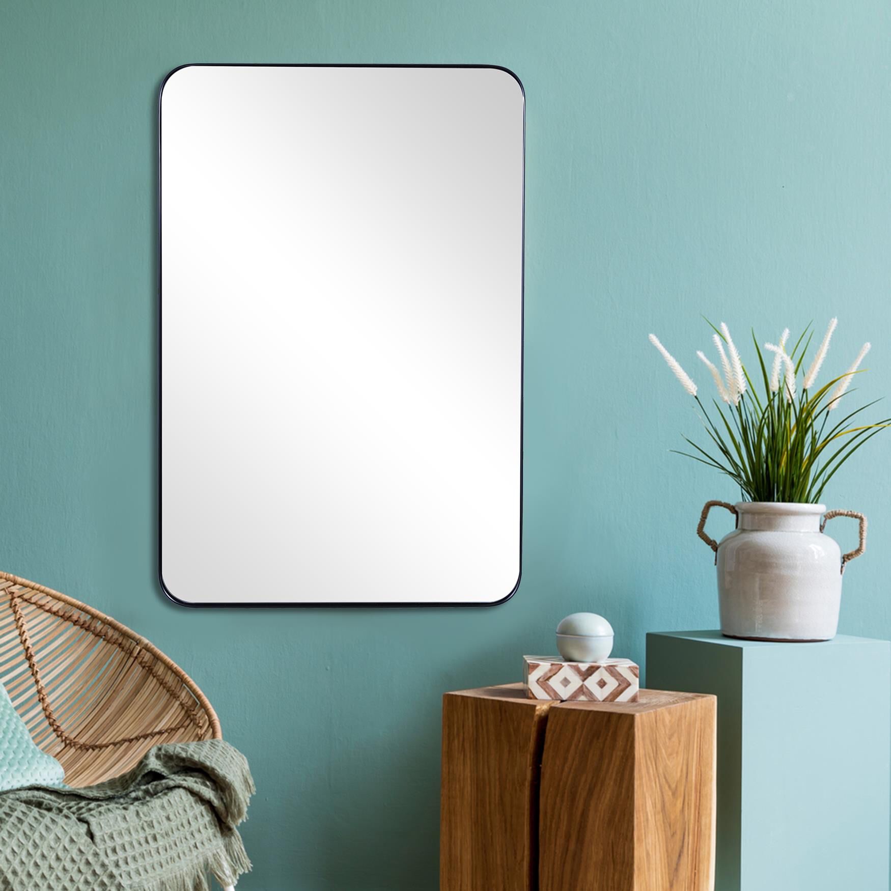 Rectangular Deep Metal Frame Mirror | ELOQUII