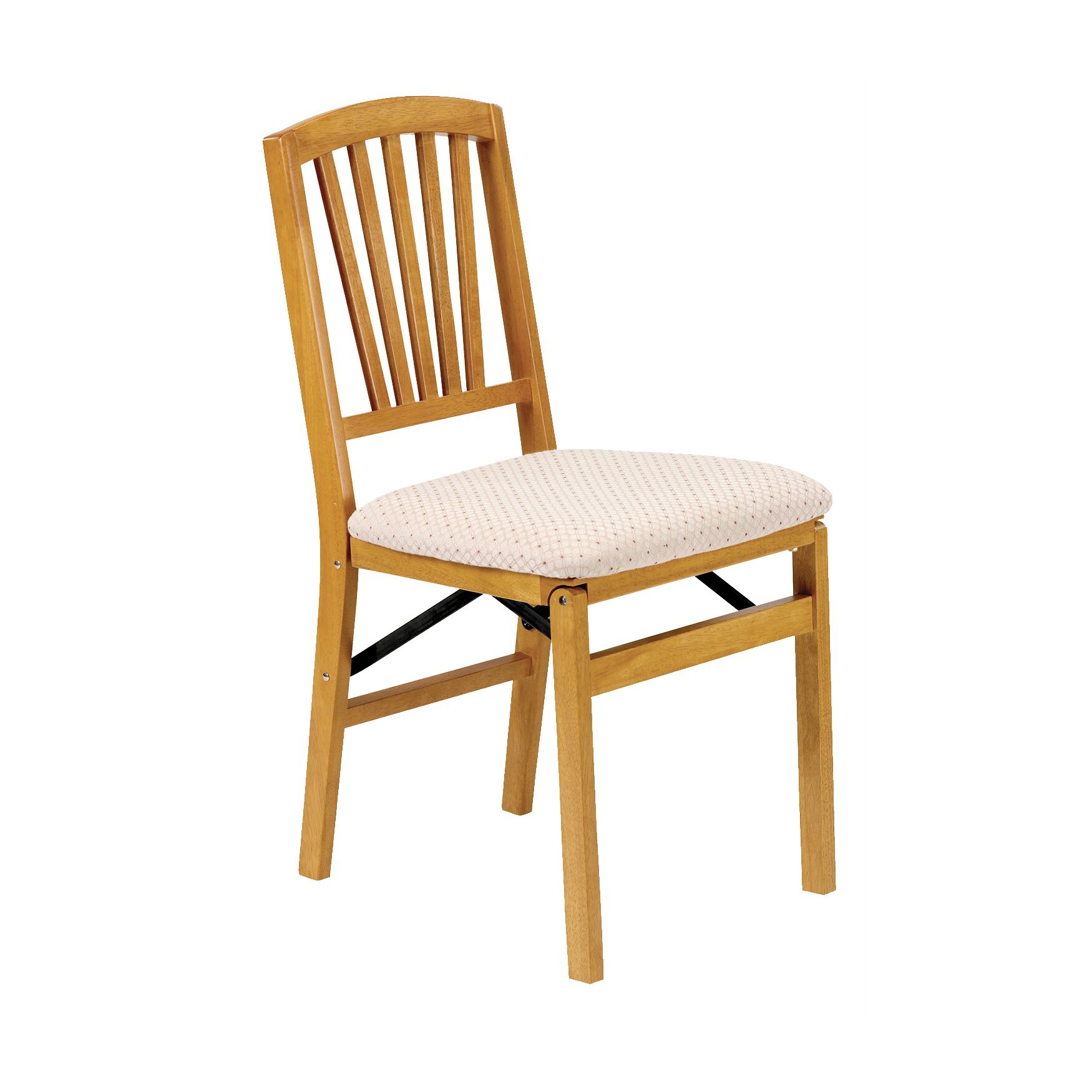 Slat Back Wood Folding Chairs, Set Of 2 | Eloquii