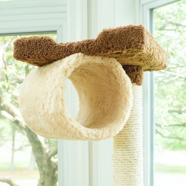 Real Wood 70 inches Cat Tree With Scratch Posts, Hammock, , alternate image number 4