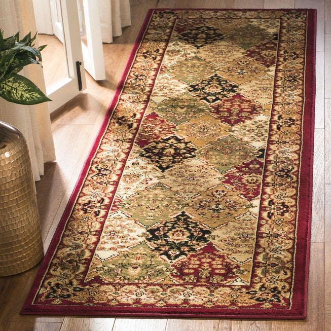 Lyndhurst 221 Multi / Red 2'-3 inches X 20' Runner Rug, , on-hover image number null