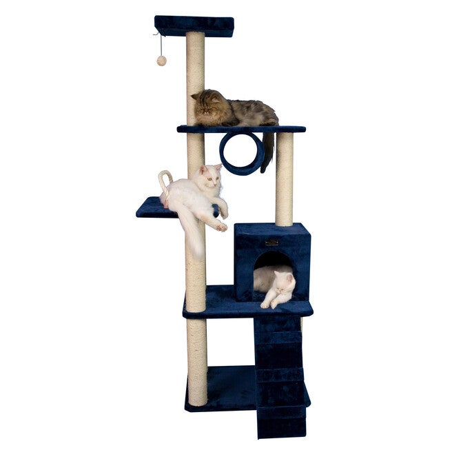 Real Wood 71 inches Cat Climbing Furniture Tower, , alternate image number 6