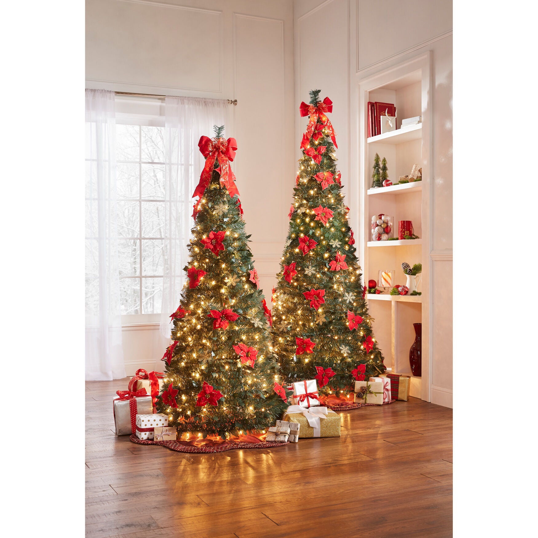 Pre lit decorated christmas tree on sale