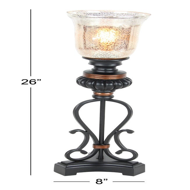 Set Of 2 Black Metal Boho Style Uplight, , alternate image number 6