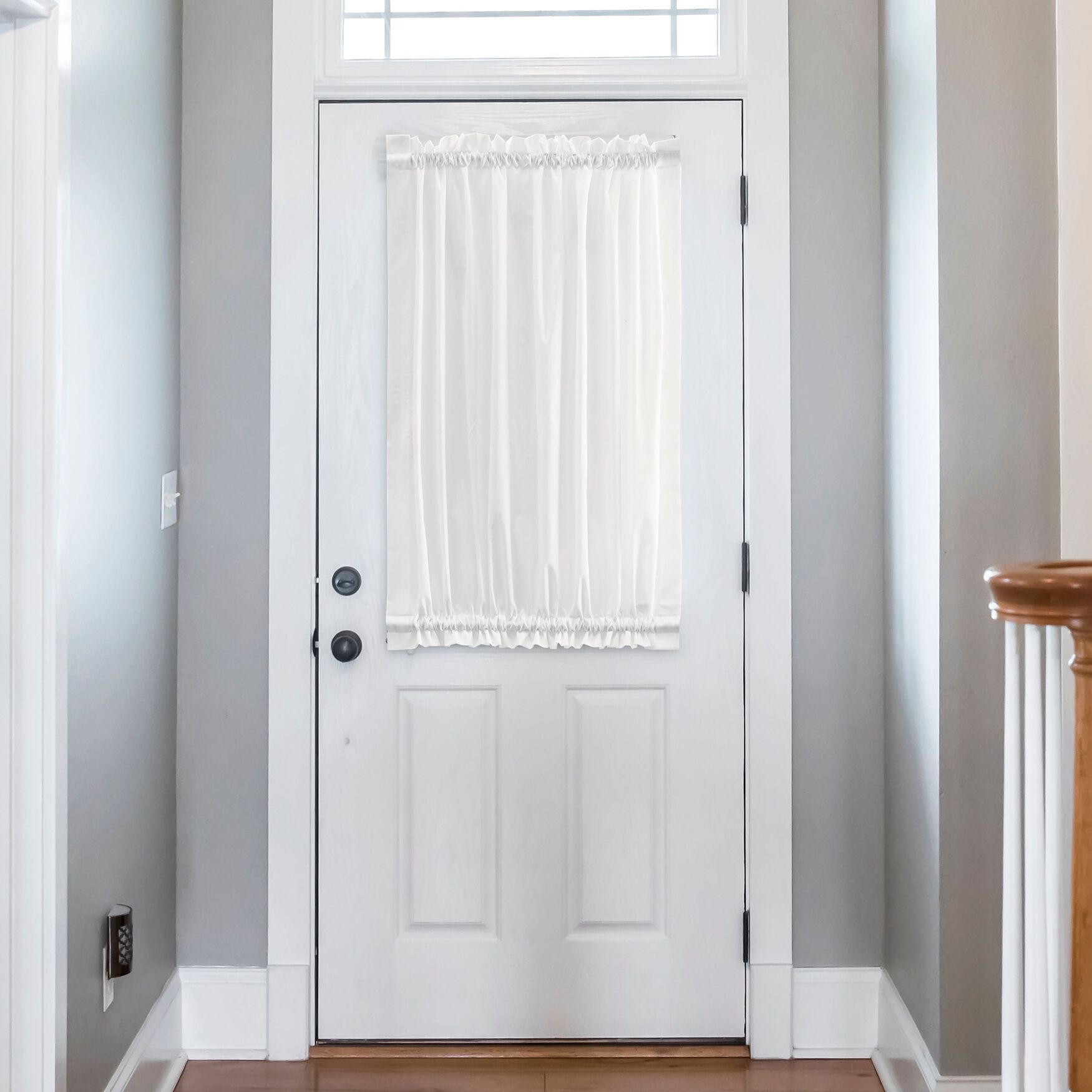 Stacey Curtain Door Panel, ICE CREAM, hi-res image number 0